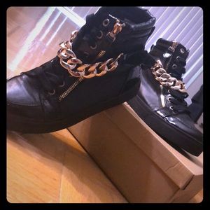 Black and Gold sneakers